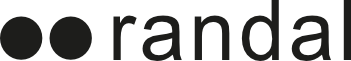 Logo corporativo Randal negro fondo transparente